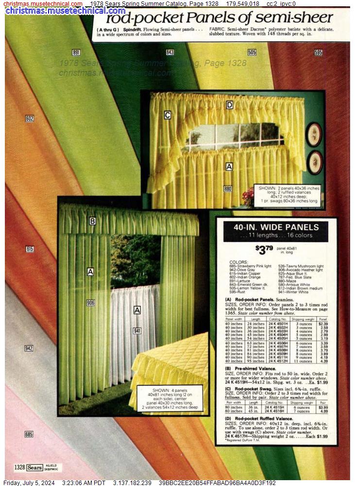 1978 Sears Spring Summer Catalog, Page 1328