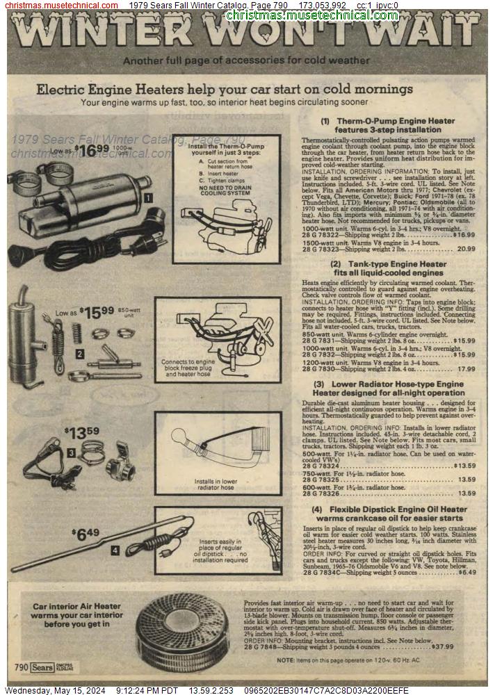 1979 Sears Fall Winter Catalog, Page 790