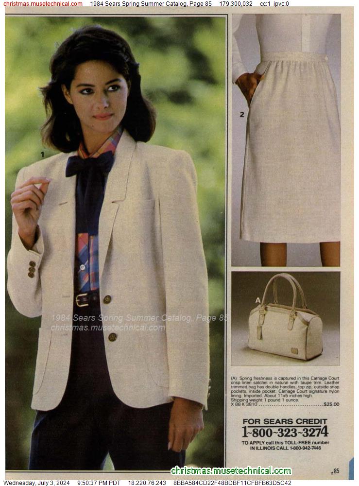 1984 Sears Spring Summer Catalog, Page 85