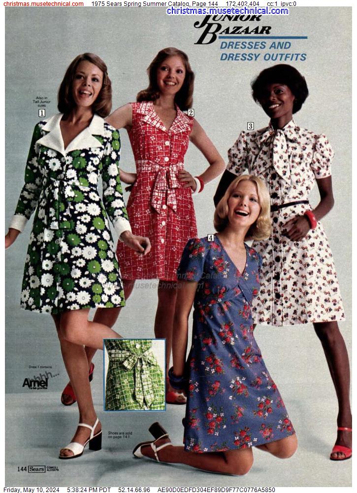 1975 Sears Spring Summer Catalog, Page 144