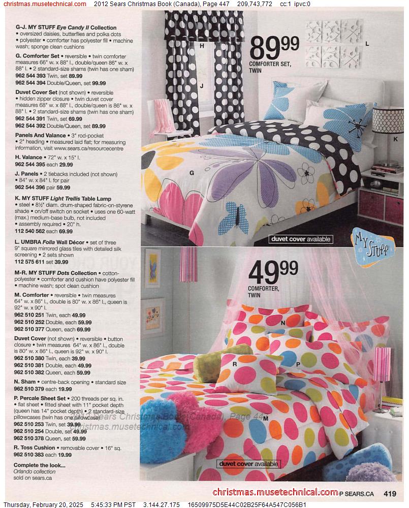 2012 Sears Christmas Book (Canada), Page 447