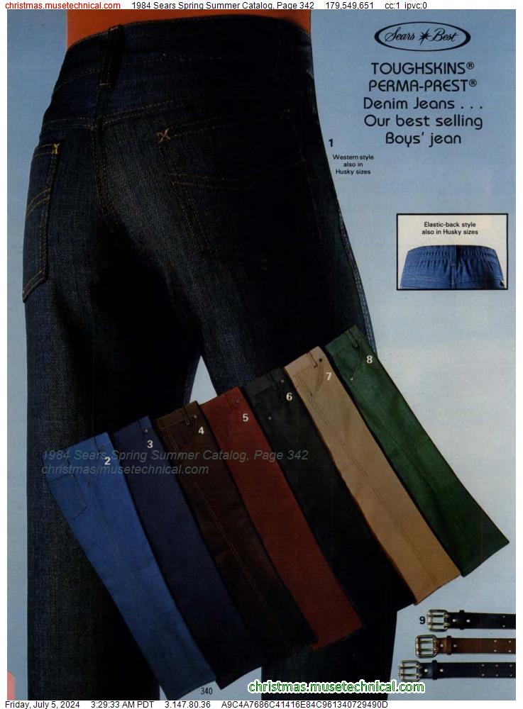 1984 Sears Spring Summer Catalog, Page 342