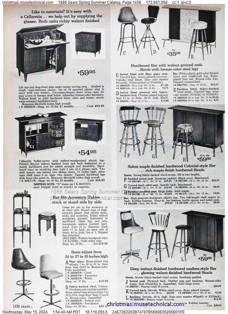 1966 Sears Spring Summer Catalog, Page 1436