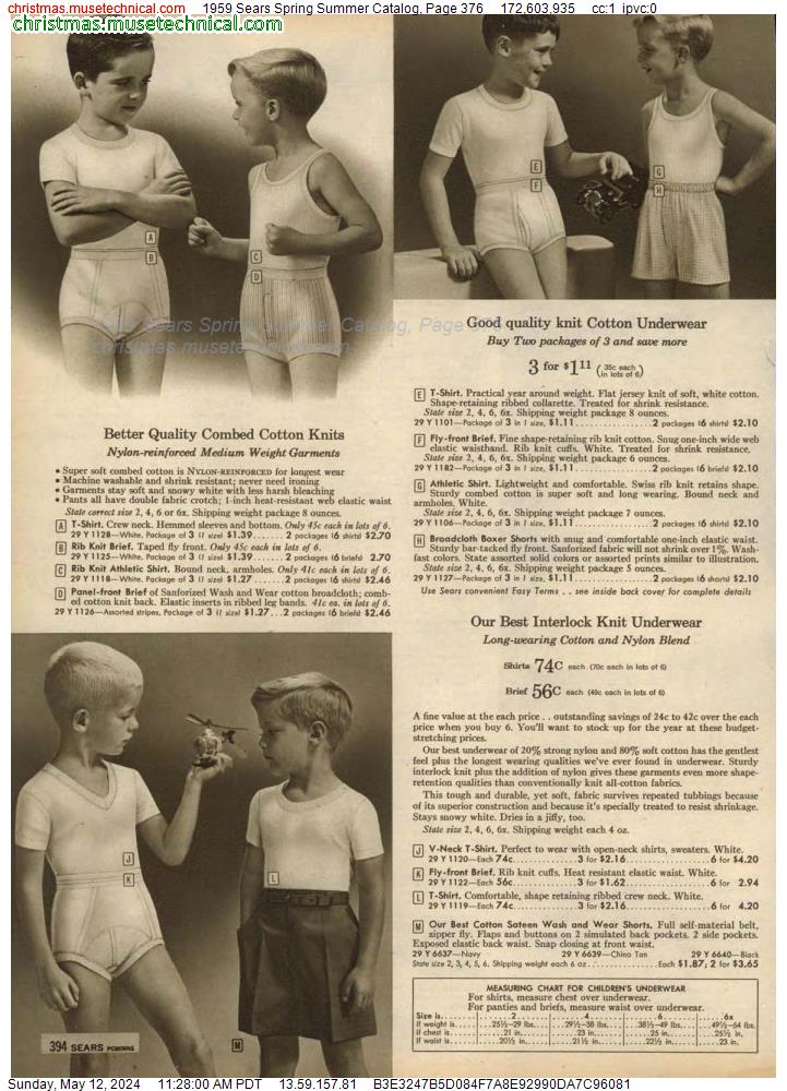 1959 Sears Spring Summer Catalog, Page 376