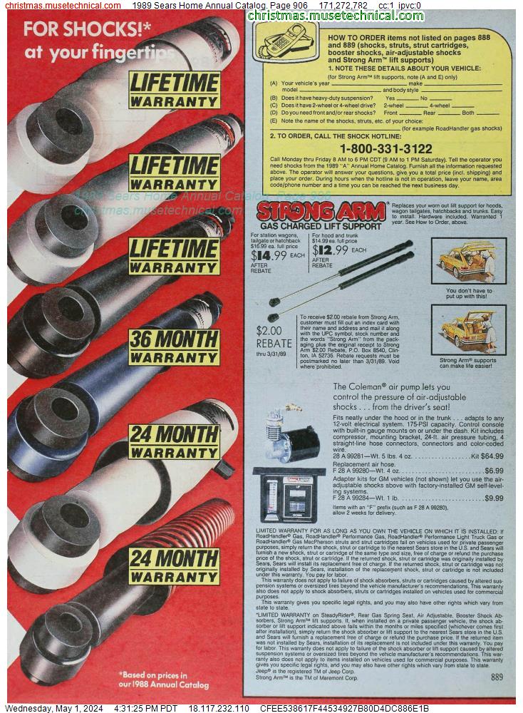 1989 Sears Home Annual Catalog, Page 906