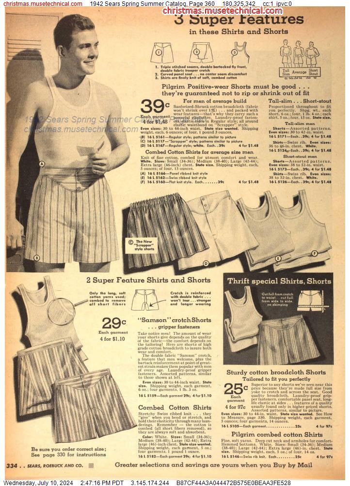 1942 Sears Spring Summer Catalog, Page 360