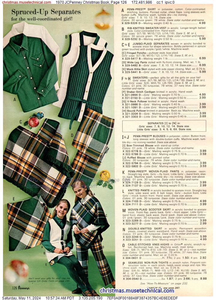 1970 JCPenney Christmas Book, Page 126