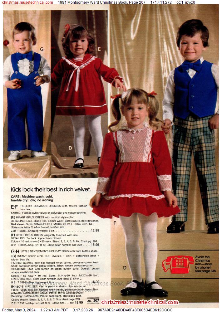 1981 Montgomery Ward Christmas Book, Page 207