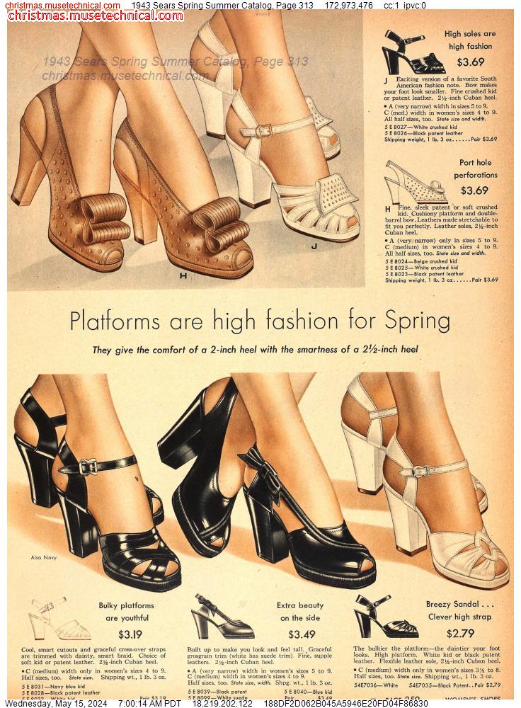 1943 Sears Spring Summer Catalog, Page 313