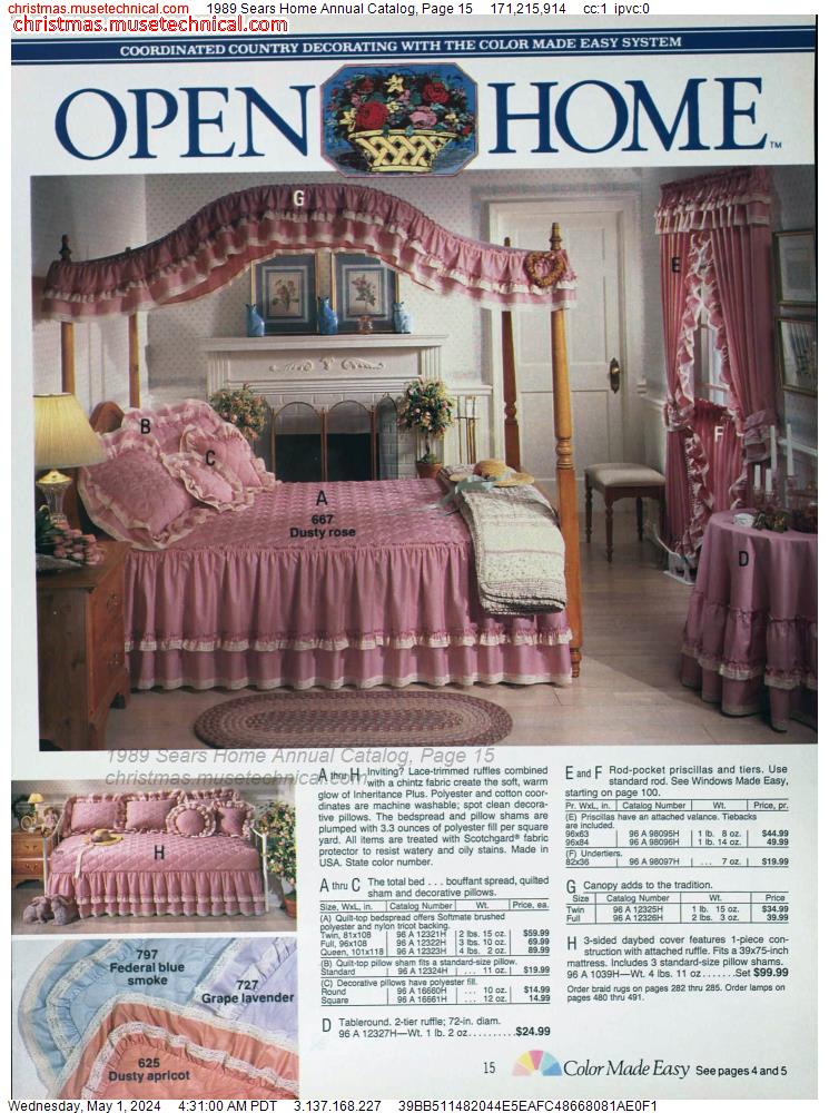 1989 Sears Home Annual Catalog, Page 15