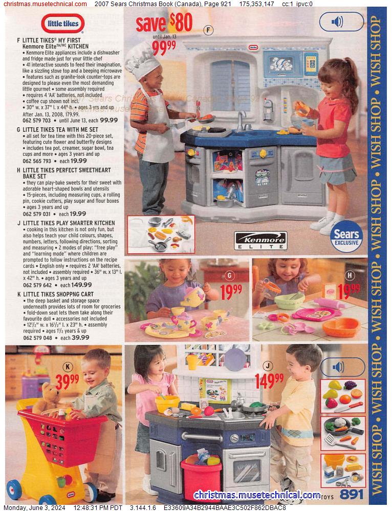 2007 Sears Christmas Book (Canada), Page 921