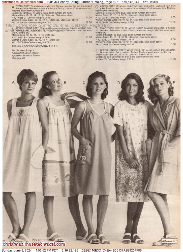 1981 JCPenney Spring Summer Catalog, Page 197