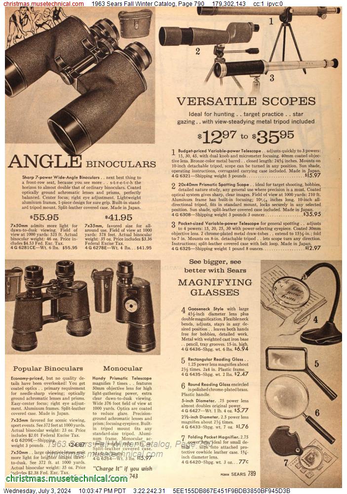 1963 Sears Fall Winter Catalog, Page 790