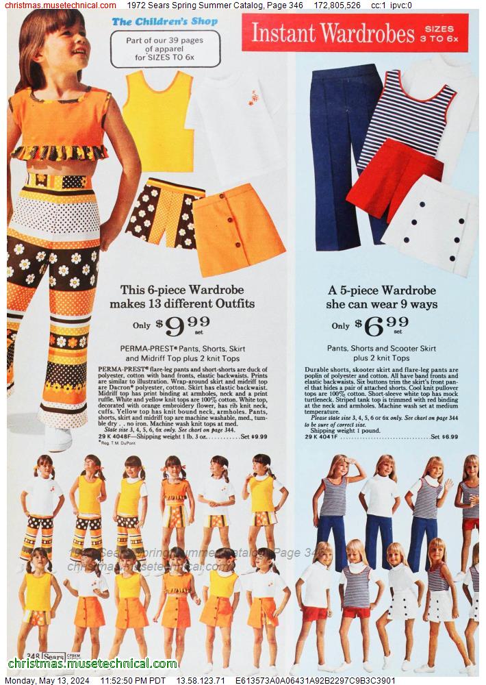 1972 Sears Spring Summer Catalog, Page 346