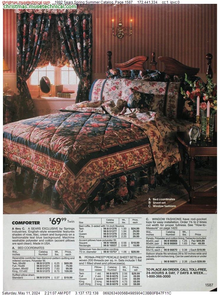 1992 Sears Spring Summer Catalog, Page 1587