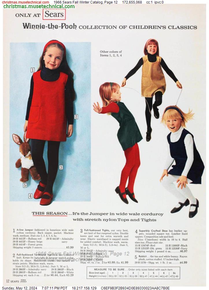 1966 Sears Fall Winter Catalog, Page 12