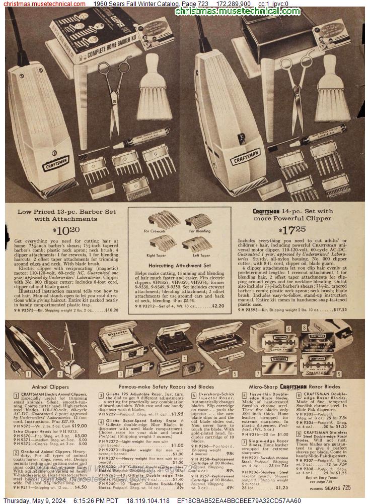 1960 Sears Fall Winter Catalog, Page 723