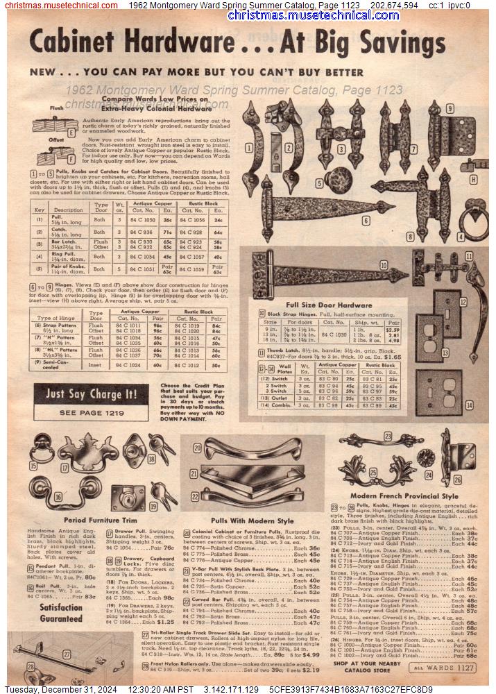 1962 Montgomery Ward Spring Summer Catalog, Page 1123