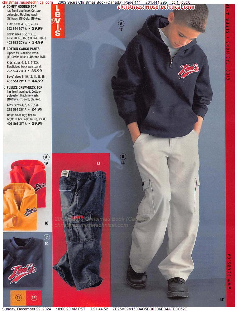 2003 Sears Christmas Book (Canada), Page 411