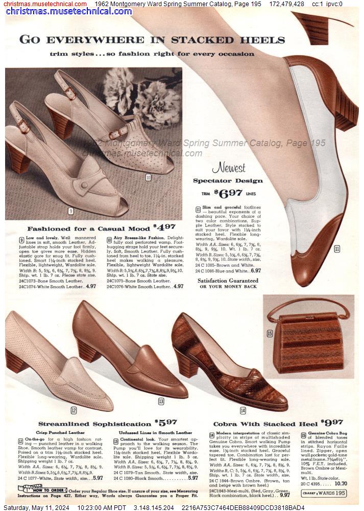 1962 Montgomery Ward Spring Summer Catalog, Page 195
