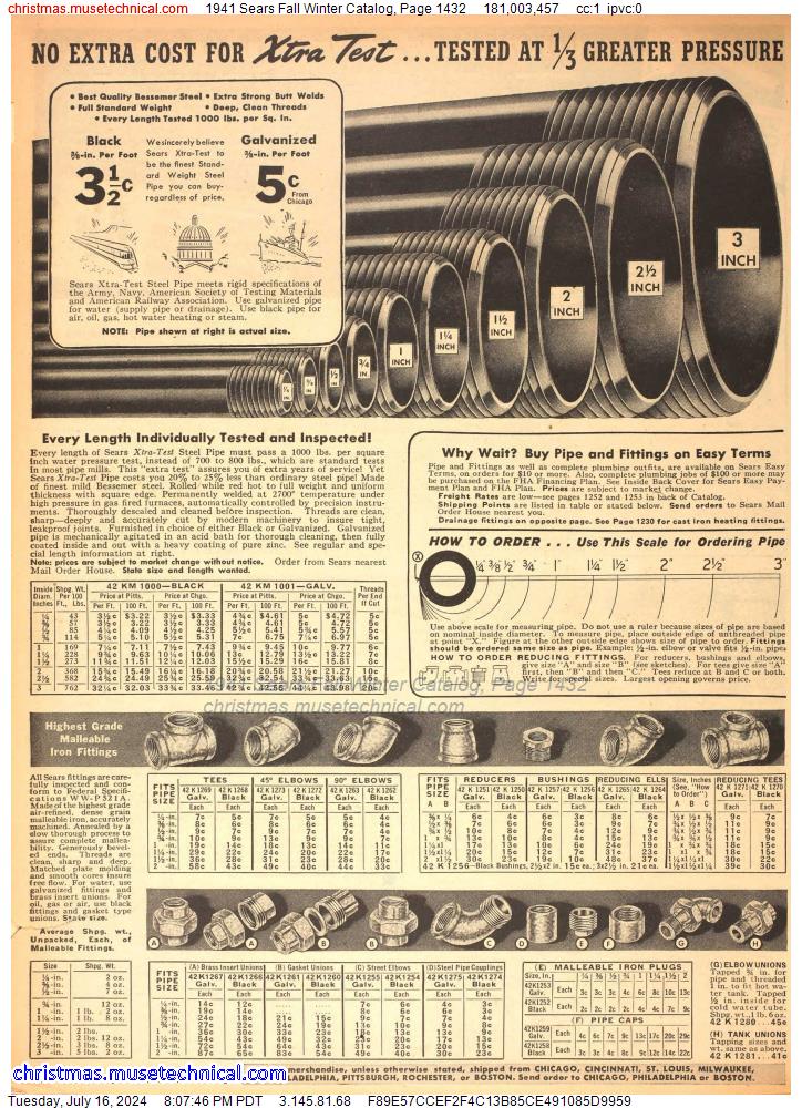 1941 Sears Fall Winter Catalog, Page 1432