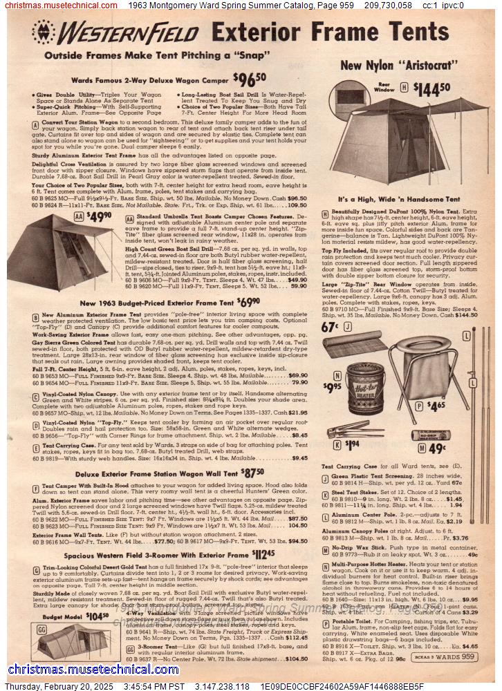 1963 Montgomery Ward Spring Summer Catalog, Page 959