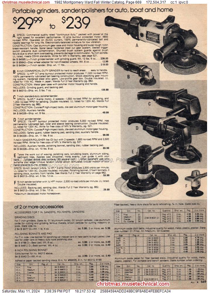1982 Montgomery Ward Fall Winter Catalog, Page 669