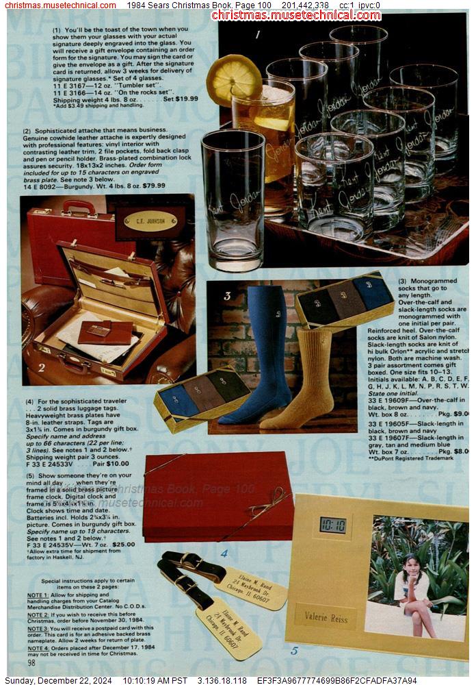 1984 Sears Christmas Book, Page 100