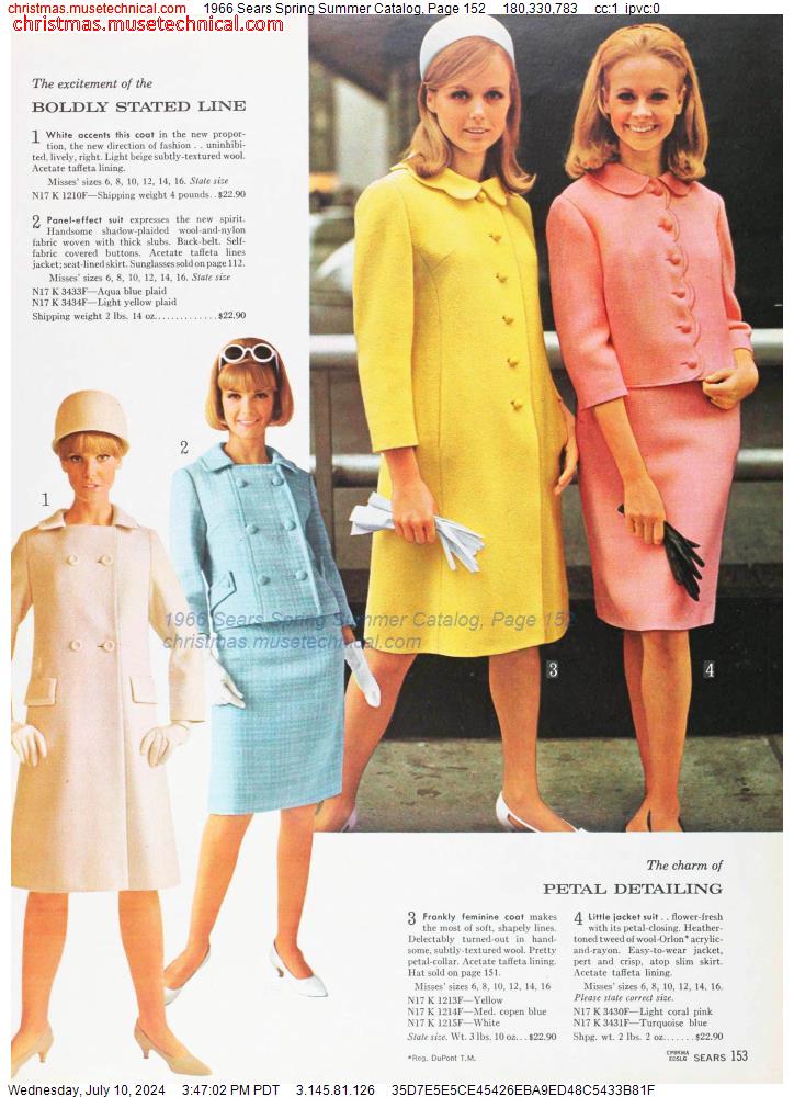 1966 Sears Spring Summer Catalog, Page 152