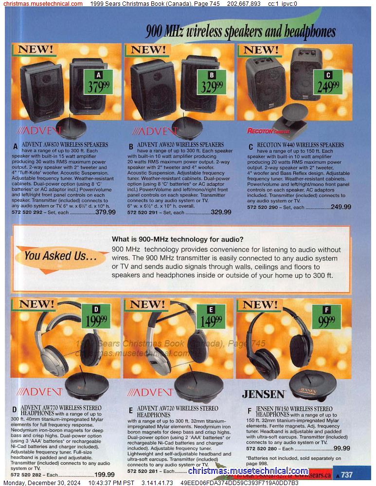 1999 Sears Christmas Book (Canada), Page 745