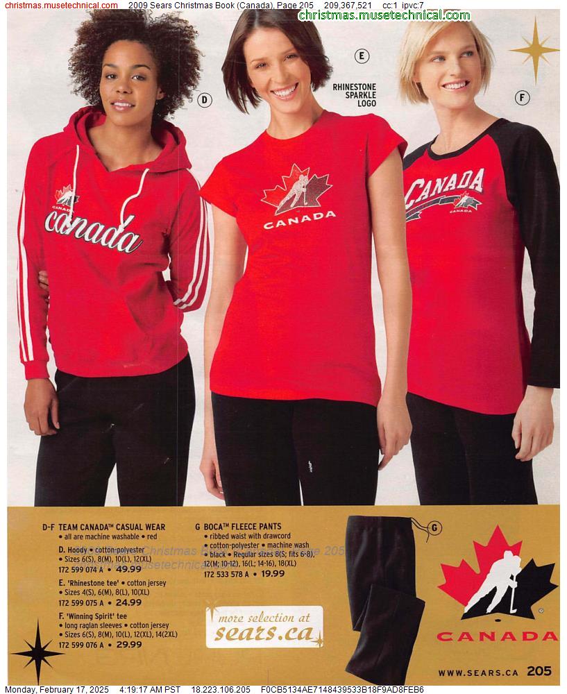 2009 Sears Christmas Book (Canada), Page 205