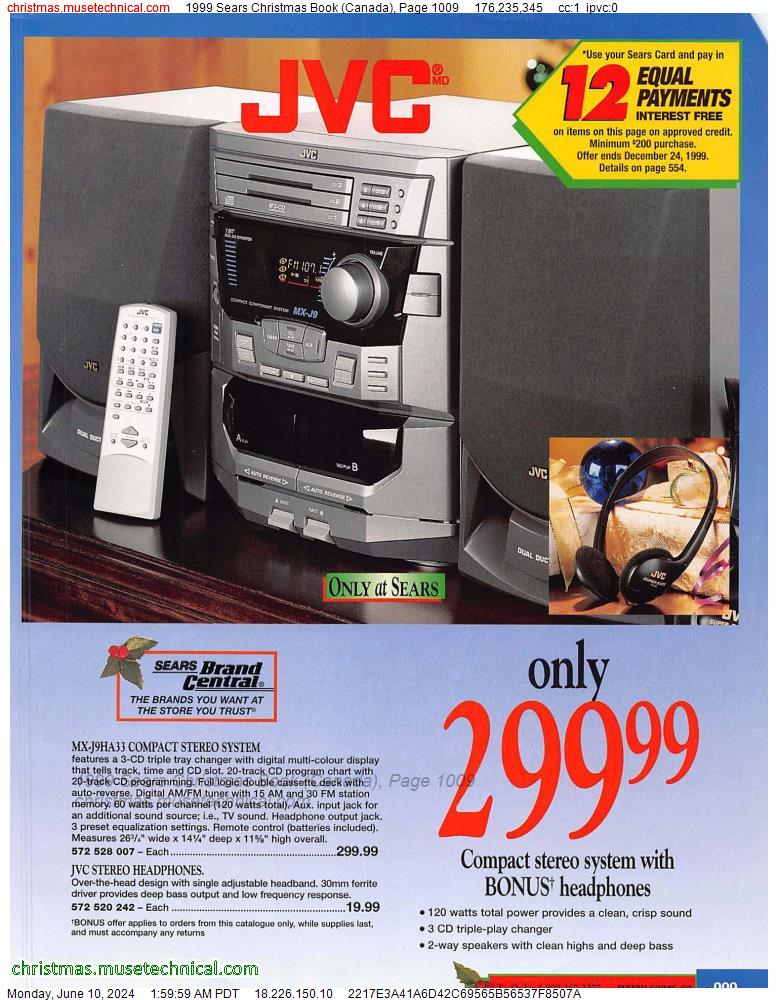 1999 Sears Christmas Book (Canada), Page 1009