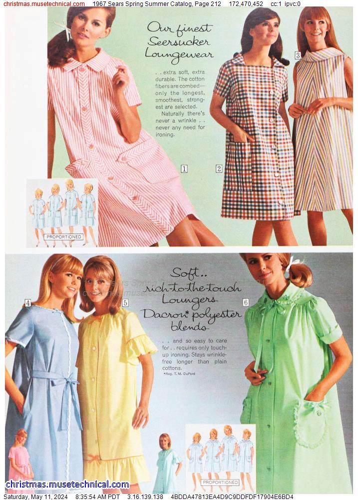 1967 Sears Spring Summer Catalog, Page 212
