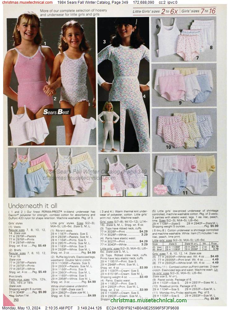 1984 Sears Fall Winter Catalog, Page 349