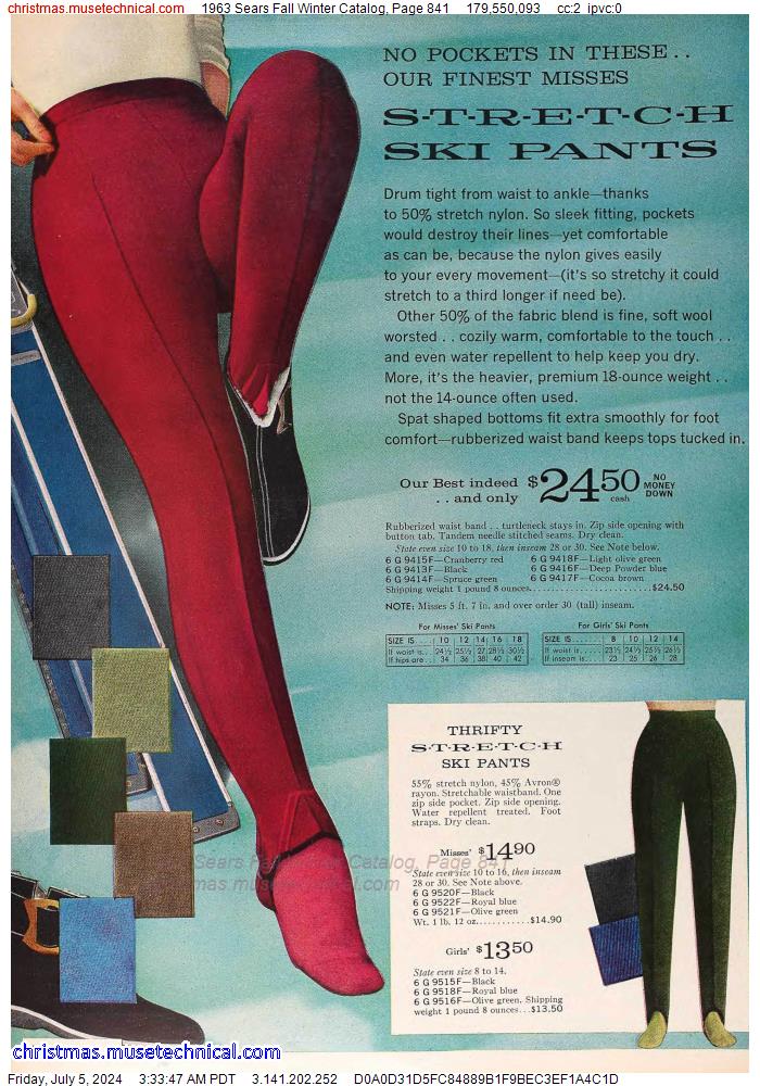 1963 Sears Fall Winter Catalog, Page 841