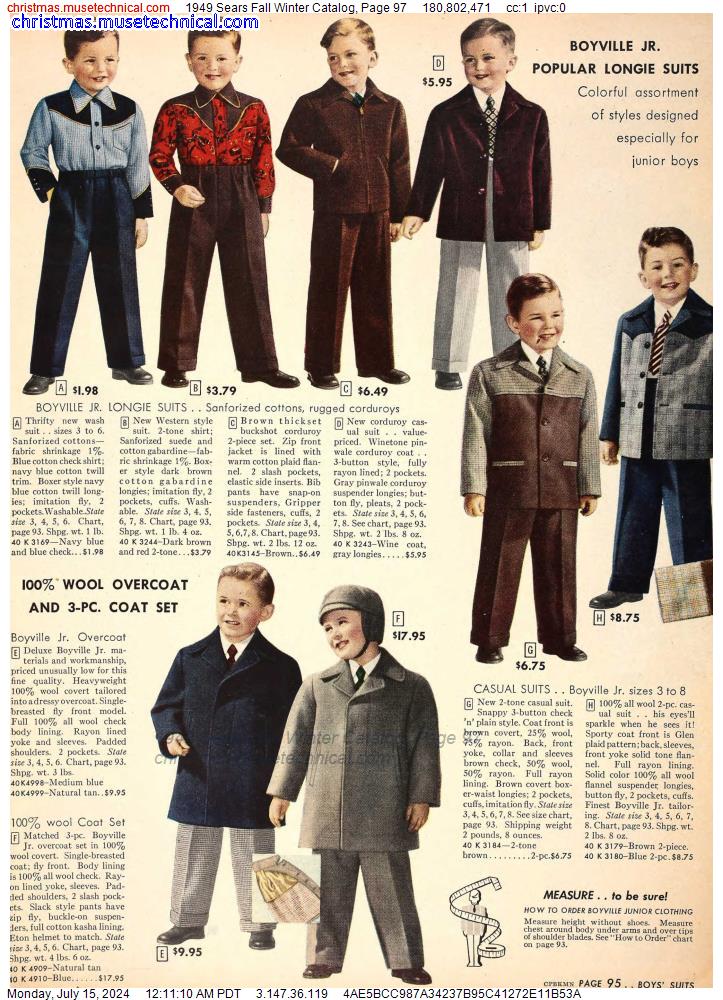 1949 Sears Fall Winter Catalog, Page 97