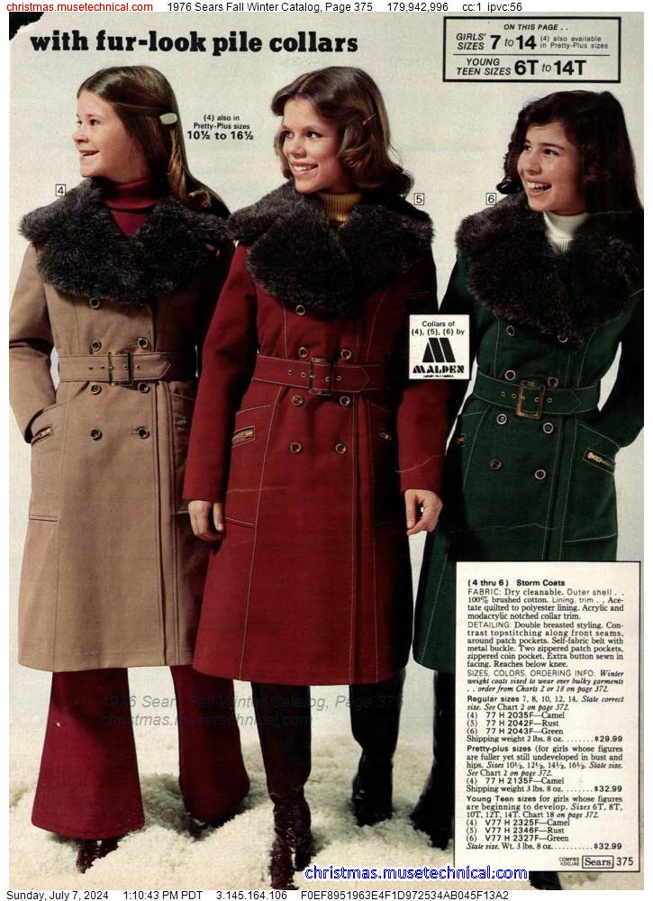 1976 Sears Fall Winter Catalog, Page 375