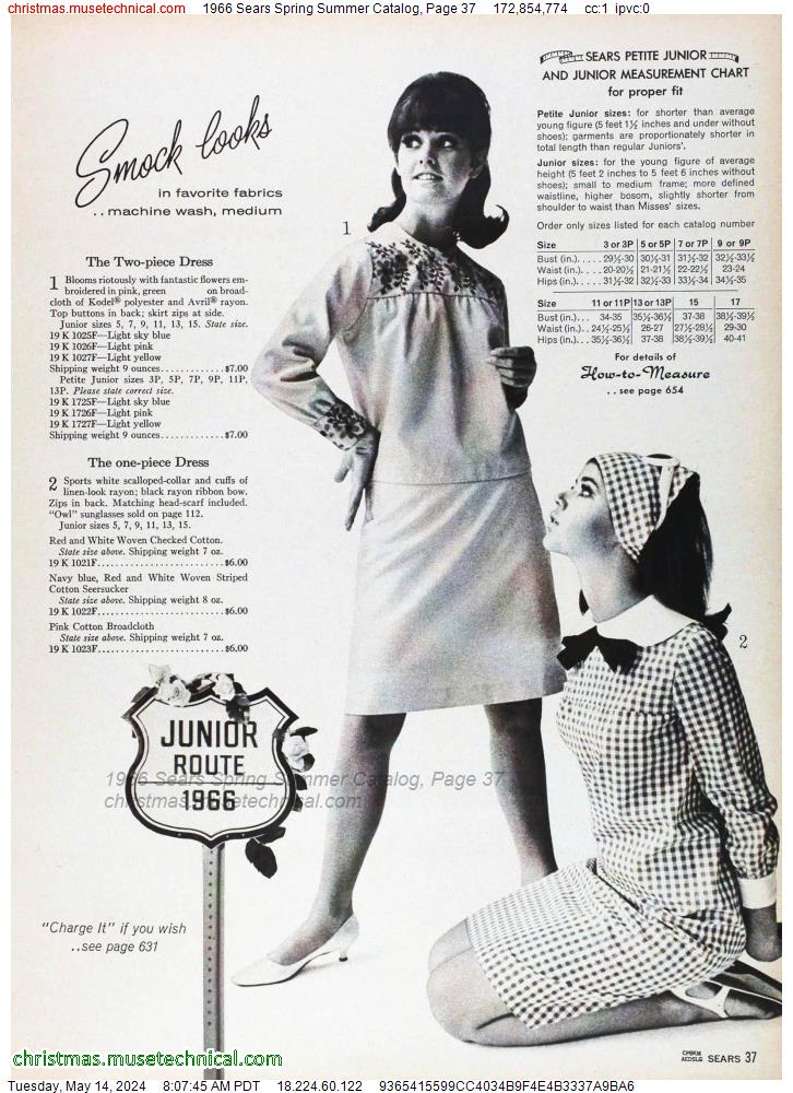 1966 Sears Spring Summer Catalog, Page 37