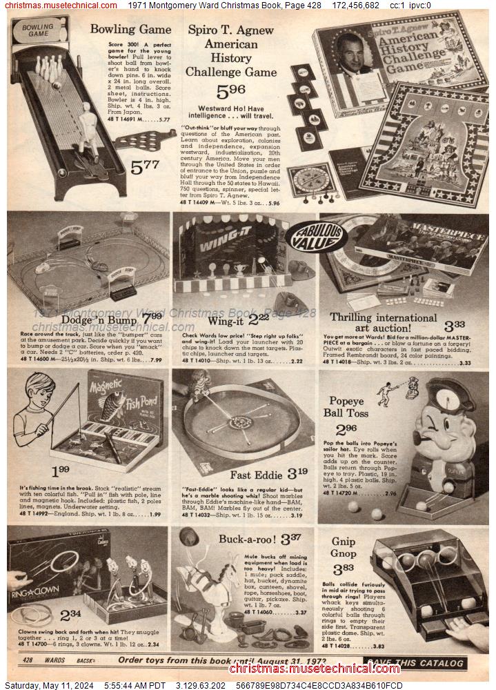 1971 Montgomery Ward Christmas Book, Page 428