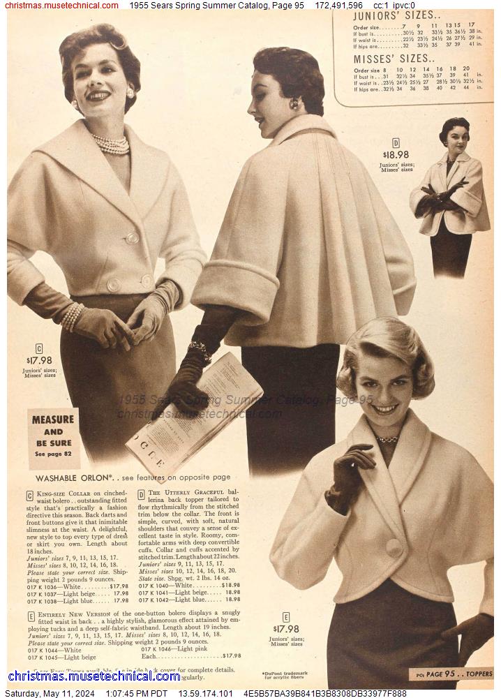 1955 Sears Spring Summer Catalog, Page 95
