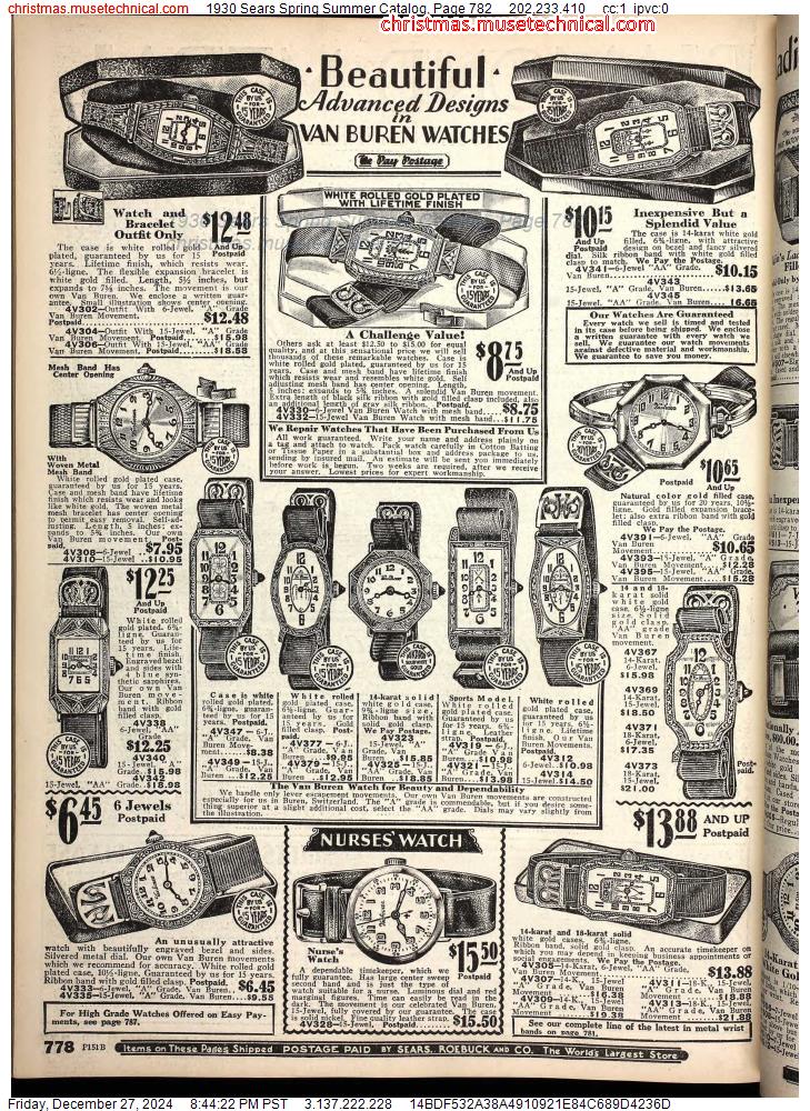 1930 Sears Spring Summer Catalog, Page 782