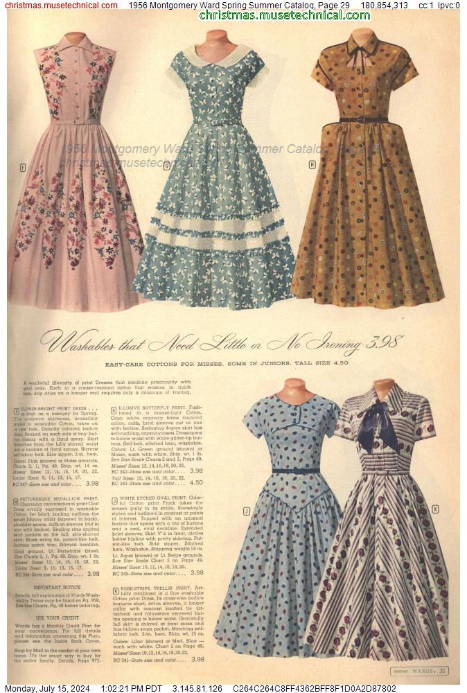 1956 Montgomery Ward Spring Summer Catalog, Page 29