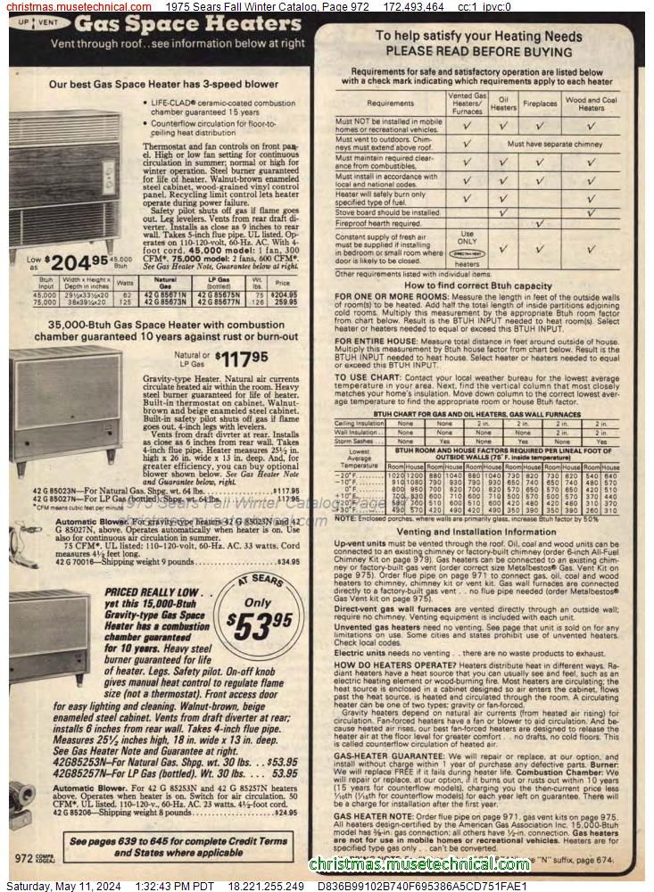 1975 Sears Fall Winter Catalog, Page 972