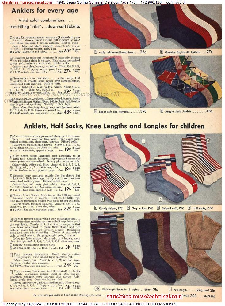 1945 Sears Spring Summer Catalog, Page 173