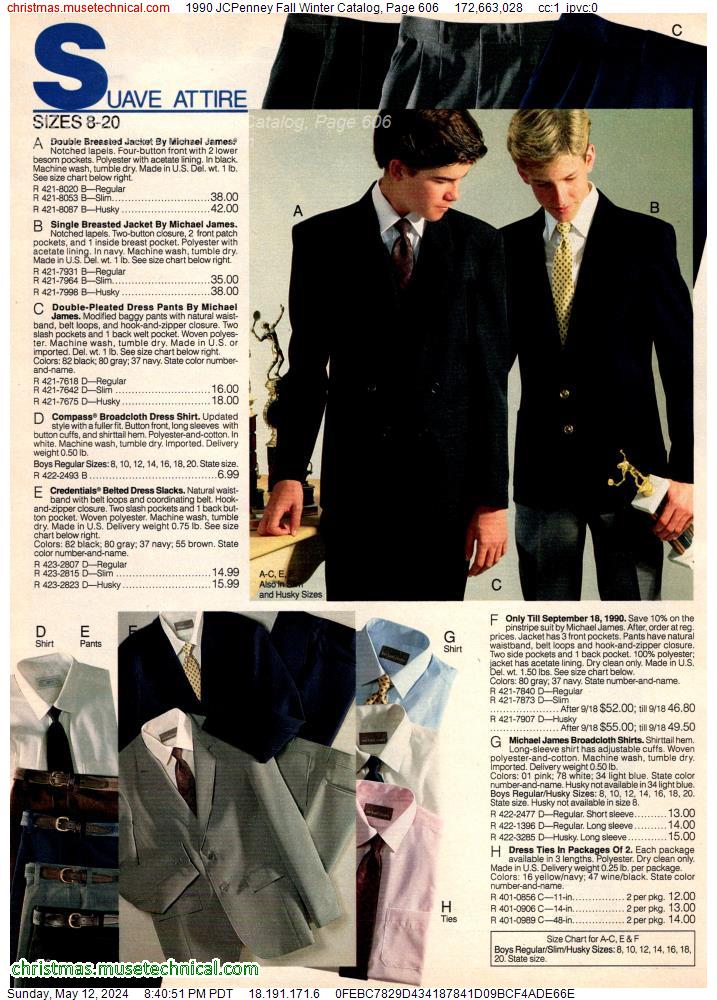 1990 JCPenney Fall Winter Catalog, Page 606