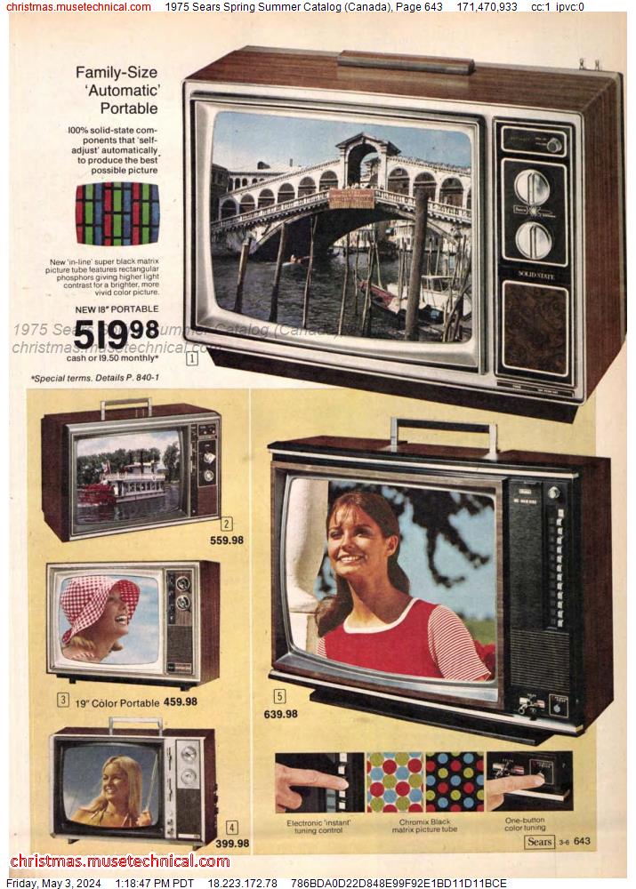 1975 Sears Spring Summer Catalog (Canada), Page 643