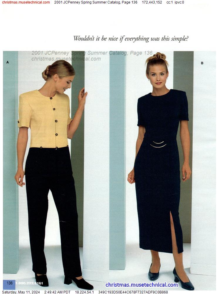 2001 JCPenney Spring Summer Catalog, Page 136