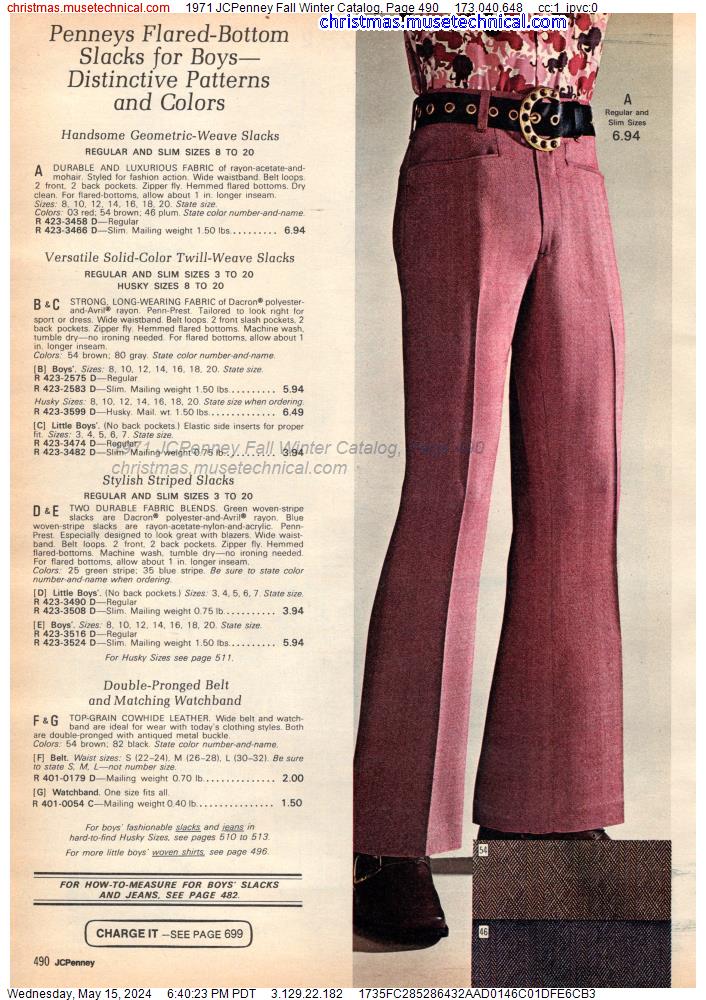 1971 JCPenney Fall Winter Catalog, Page 490