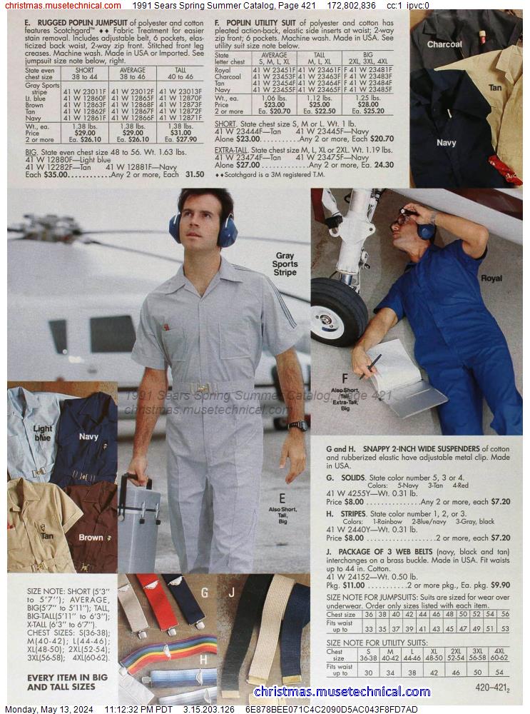 1991 Sears Spring Summer Catalog, Page 421