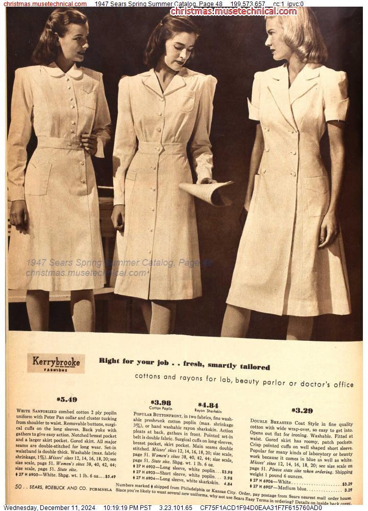 1947 Sears Spring Summer Catalog, Page 48